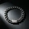Pulseira Brilhante de Prata Esterlina S925, Corrente Cubana Estilo Geométrico, Pulseira Versátil da Moda, Joias com Design de Nicho, Presente para Atacado