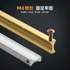 1316 Manija de Aleación de Aluminio de Barra Recta en Negro Mate Bicolor para Gabinetes y Cajón de Aluminio Espacial Manija Pequeña