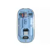 Ratón Inalámbrico Bluetooth Transparente, Modo Dual, Recargable, Silencioso, Fácil de Transportar, Ratón Bluetooth Inalámbrico para Laptops