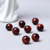 Piedra Ojo de Tigre Rojo Natural Cuentas Sueltas Mineral Crudo Cuentas Redondas Individuales Pulsera de Cuentas Hecha a Mano DIY Cuentas para Collares Joyería con Cuentas