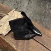 Botas western femininas Chuyuji retrô com cadarço e color blocking, novas para outono e inverno 2026, bico fino afinador, botas curtas para mulheres