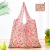 Bolsa de compras plegable de gran capacidad, bolso de mano portátil para supermercado, impresión de logotipo, bolsa de almacenamiento 190T, directo de fábrica