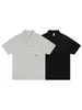 Camisa Polo Casual Nanxia com Botões Decorados no Bolso Manga Curta Masculina de Verão Gola Reversível Simples Ombro Caído Versátil