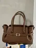 Shuai Mijia 2026 Outono Nova Bolsa de Mão Elegante e Simples Bolsa Feminina Bolsa de Ombro Retrô Bolsa Transversal para o Trabalho Bolsa de Axila