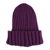Gorro de lana cálido para mujer, para otoño e invierno, de punto fluorescente, color caramelo, puntiagudo, a rayas, para hombre y mujer.