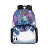 Mochila Escolar Stitch Stitch Mochila Lilo y Stitch Mochila Tela Oxford Mochila de Doble Capa Mochila Escolar