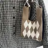 Bolso Tejido Otoño e Invierno Nuevo Bolso de Mano Bolso Cruzado Bolso Chaleco Bolso de Mano de Nicho Bolsa de Regalo Hecha a Mano Bolso Tejido
