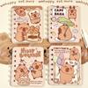 Cuaderno de Bobina A7 de Aspecto Alto Cuaderno Pequeño Estudiante Creativo Lindo de Dibujos Animados Cuaderno de Hojas Sueltas Cuaderno de Línea Horizontal Bloc de Notas