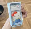 Soporte de gato lindo se transforma instantáneamente en una funda de teléfono, adecuado para iPhone 17 Pro Max, funda de color sólido transparente cielo estrellado para iPhone 16