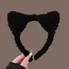 Tiara Fofa de Orelha de Gato de Pelúcia Estilo Coreano 2026 Nova Outono/Inverno Para Lavar o Rosto Sem Apertar a Cabeça Presilha de Cabelo Doce