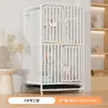 Gaiola extra-larga para gatos para uso interno, espaçosa villa de atividade para gatos com caixa de areia integrada, castelo para gatos, casa fofa com estrutura de escalada para animais de estimação