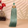 Nuevo marcador de borla de cloisonné de estilo antiguo hanfu, pequeño marcador colgante, disco U, llavero, cordón, borla