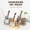 Novo clássico nostálgico retrô colorido guitarra despertador suporte para caneta armazenamento de mesa barril decoração para casa despertador armazenamento ornamentos
