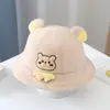 Gorro de Bebé Primavera y Otoño Delgado Gorro de Pescador para Bebé Otoño e Invierno Niños y Niñas Lindo Súper Lindo Sombrilla Gorro de Cubeta