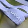 Elástico de 2cm com Borda Festonada Nylon Escovado Borda Cortada por Computador Renda para Bainha de Sutiã Roupa Íntima Elástico
