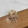 Anel Corrente de Citrino Natural, Vários Estilos de Acessórios DIY, Anel de Contas Cartão de Cristal Torre Amarela, Contas Soltas, Acessórios para Pulseira