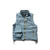 Neviraler Estilo Montanha Gola Alta Colete de Trabalho Masculino Outdoor Funcional Colete de Pesca Estilo Camping Jaqueta Nra89