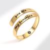 Comercio electrónico transfronterizo Joyería Amazon Anillo soy suficiente carta abierta pulsera neutra accesorios transfronterizos hombres
