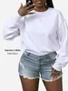 Amazon 2026 Primavera y Otoño Top Elegante de Manga Larga Ajustado para Mujer, Top Corto de Cuello Redondo de Moda al por Mayor