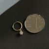 Aretes de Bola Brillante para Mujer Simples Elegantes Diseño Nicho Argolla para Oreja Zircón Lujo Ligero Sentido Avanzado Hebilla para Oreja Aretes para Hueso de la Oreja