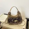 Bolsa de Peluche Súper Popular Otoño/Invierno para Mujer Nuevo Estilo 2026 Bolso de Hombro Simple a la Moda Estilo Coreano Atmósfera Bolso Cruzado Versátil