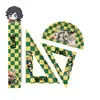 Nuevo Juego de Reglas de Cuatro Piezas de Demon Slayer Regla Recta de 15 cm Regla Triangular Transportador Herramientas de Dibujo y Medición para Estudiantes Papelería