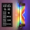 Luz Rotativa LED para Cabeleireiro Motor com Carcaça de Metal Iluminação Giratória Barber Shop Salão de Beleza Caixa de Luz Super Brilhante Pendurado na Parede Impermeável para Exterior