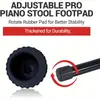 Soporte de Guitarra Plegable Portátil Trípode Soporte para Instrumentos Ligero Portátil Bajo Violonchelo Instrumento de Cuerda Soporte