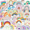 50 Adesivos Arco-Íris Transfronteiriços Boêmios Adesivos Arco-Íris Festa de Aniversário Infantil Desenho Animado Grafite Adesivos Impermeáveis