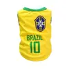 Roupas Estilo Futebol Copa do Mundo de Cães e Gatos, Roupas para Pets, Roupas Casuais da Moda para Cachorros