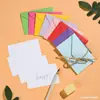 En Stock Al Por Mayor Estilo Europeo Cinta de Doble Cara de Colores Sobre para Tarjeta de Membresía Mini Tamaño Pequeño Incluye Sobre para Tarjeta de Mensaje Blanco en Blanco