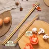 Palillos Largos de Bambú para Uso Doméstico, Resistentes al Aceite, Resistentes a Altas Temperaturas, Anti-quemaduras, Longitud Extendida para Fideos y Olla Caliente, Palillos Específicos para Cocina para Freír