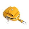 Mini Bolso de Cintura para Llaves de Piel de Vaca de Primera Capa, Bolso Sencillo y Compacto para Guardar Auriculares, Billetera para Monedas, Cuero Genuino para Mujer