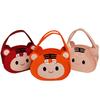 Bolsa de Fieltro de Moda Regalo Tote Dibujo Animado Fiesta de Cumpleaños Vacaciones Bolso de Mano Bolsa de Regalo Portátil Estilo Nacional