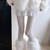 Otoño e Invierno Dulces Esponjosos Apilados Amor Terciopelo Medias Pura Deseo Mostrar Celebridad Moda Sucia Leggings