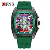 Reloj de pulsera con forma de barril, reloj popular, luminoso, impermeable, reloj de cuarzo deportivo audaz, moderno y genial, reloj clásico para hombre, casual
