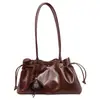 Bolso Tote Casual de Nicho Estilo Coreano de Moda Versátil Bolso de Mano para Viajes Diarios Bolso de Mano Pequeño Arrugado de Moda