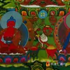 Vila de Xizang Tecido de Algodão Nepalesa Moldura Pigmento Mineral Natural Pintura Sutra do Coração Estátua de Buda Thangka Pintura de Pendurar 1,5m
