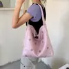 Bolsa Tote de Um Ombro Estilo Coreano Feminina 2026 Estilo Pontos Bolsa Onda Bolsa de Lona Casual Preguiçosa para o Trabalho Nova Grande Capacidade