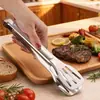 Atacado de Fábrica Clipes de Alimentos de Aço Inoxidável Espessados Clipes para Churrasco de Bife Pão Churrasco Clipes de Alimentos Estendidos Anti-Escaldamento