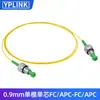 Cable de Fibra Óptica Patch Cord de Grado Telecomunicaciones de 0.9 mm LSZH Monomodo Mononúcleo Cable Cola de Cerdo SC LCFCSC Cable de Red de Fibra Óptica Desnuda de Una Sola Cabeza