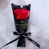 Flor de jabón tamaño requisitos de longitud poner caja de regalo pequeño ramo de regalo una rosa simulación ramo falso regalo