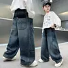 Pantalones para Niños Otoño 2026 Estilo Nuevo para Niños Medianos y Mayores Ropa de Otoño Pantalones Rectos con Hoja Curva Pantalones Largos Casuales para Niños Niños Primavera y Otoño