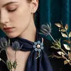 Verano Nuevo Fresco Mori Broche de Flor Azul Exquisito Diseño Simple Accesorios para Falda Camisa Pin Ramillete