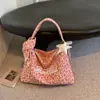 Bolso de hombro minimalista nuevo de gran capacidad 2026, bolso tote, bolso de axila para el trabajo y los desplazamientos, estampado de leopardo, bolso cruzado elegante y moderno