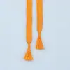 Corda plana trançada longa de poliéster com ponteiras, cordão de capuz, cordão de cintura de calça, acessórios de vestuário fornecidos diretamente pelo fabricante
