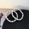Colar de Pérolas Manta Rosa Púrpura Grau A Luxo Acessível Corrente de Clavícula de Alta Qualidade Acessórios de Pulseira Simples e Modernos Versáteis