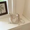 Moda Nova Primavera 2026 Transfronteiriça Bolsa de Corrente Feminina Bolsa Tendência Personalidade Simples Bolsa Saco Bolsa de Ombro Único Transversal