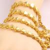 Europa y Estados Unidos explosiones transfronterizas Proceso de chapado en oro de 18K simple avanzado Collar redondo de 4 mm fabricantes de joyería al por mayor