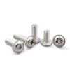 Venta al por mayor Acero Inoxidable 201 Cabeza Redonda Cruz con Tornillos de Almohadilla Pwm Pernos de Cabeza Pan con Tornillos de Máquina Mesón